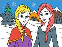 Frozen boyama oyunu