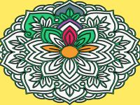 Mandala boyama oyunu