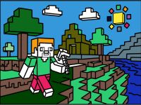 Minecraft boyama oyunu