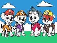 Paw patrol boyama oyunu