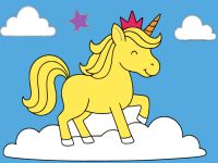 Unicorn boyama oyunu